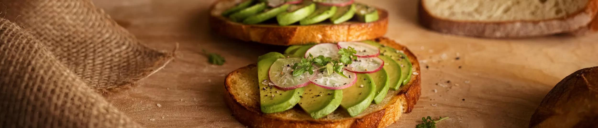 Rustic potato avocado toast