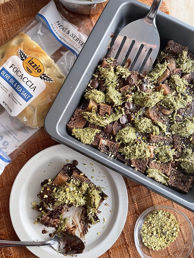 Dubai Chocolate Bread Pudding