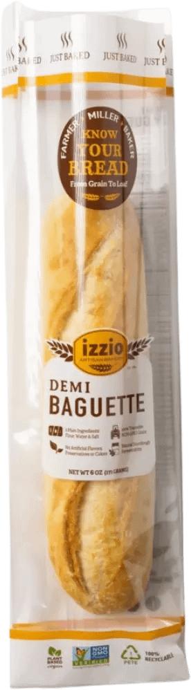 Artisan Unsliced Demi Baguette