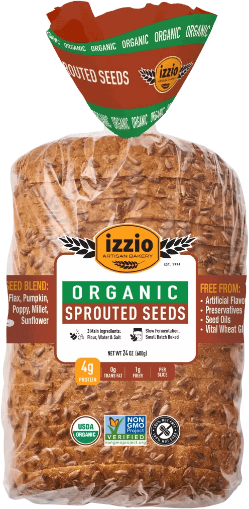 Organic Sprouted Seed Sandwich Bread